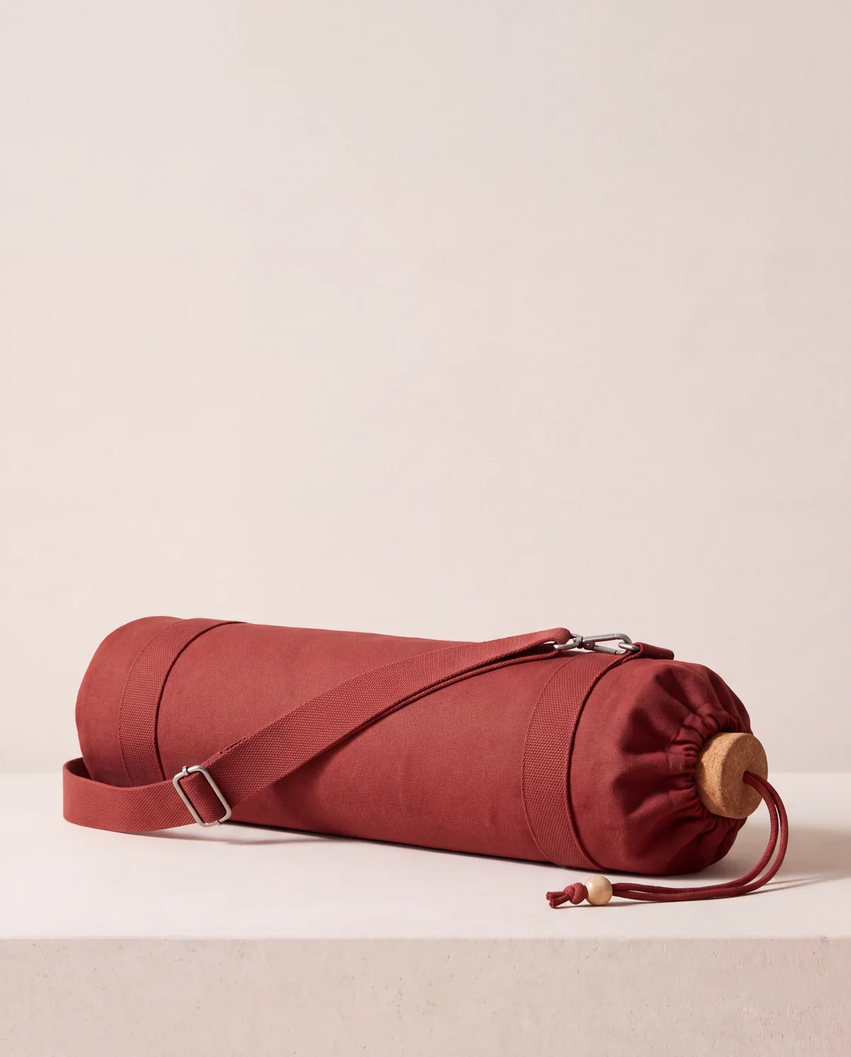 Canvas yoga mat bag, fits mats to 26 in wide