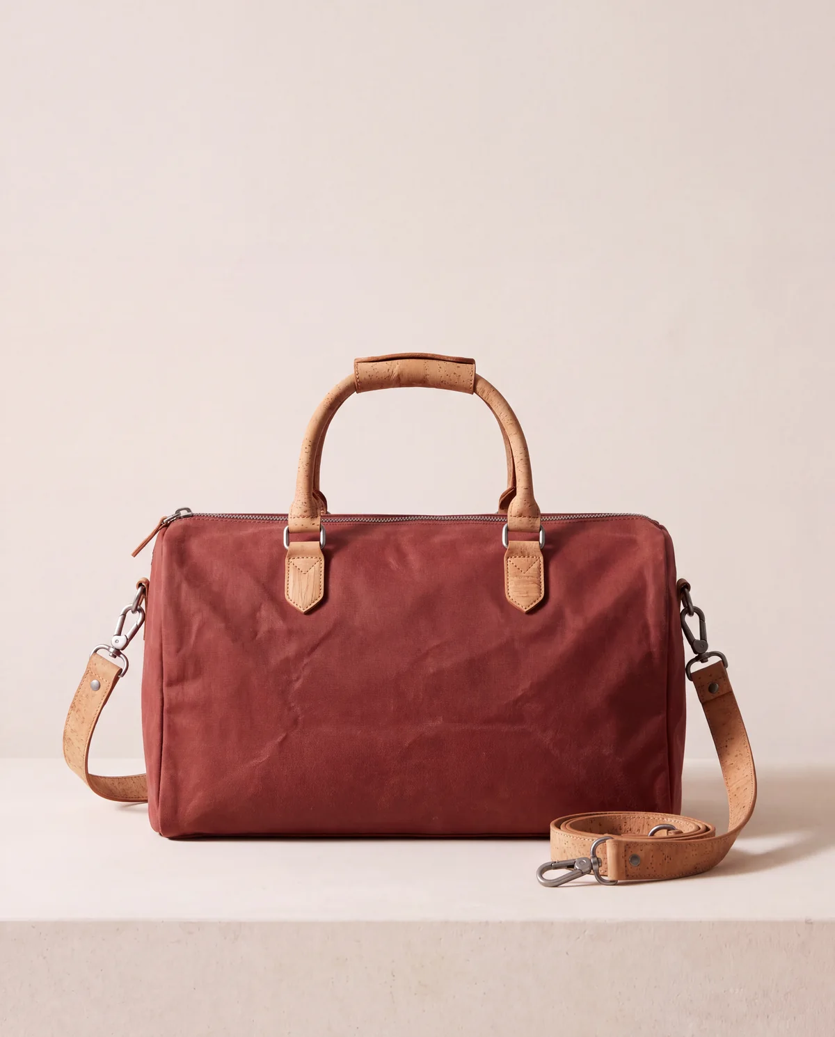 Waxed canvas gym duffel, 32 L